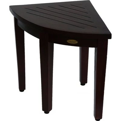 16" SnazzyCorner DT160 Wide Teak Wood Shower Bench or Stool - DecoTeak 5 16" SnazzyCorner DT160 Wide Teak Wood Shower Bench or Stool - DecoTeak - Image 3