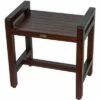 20" Eleganto DT107 Wide Teak Wood Shower Bench with Handles - DecoTeak -Ottomans Official Shop unnamed file 6473
