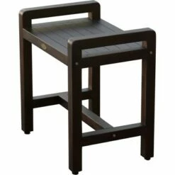 20" Eleganto DT107 Wide Teak Wood Shower Bench with Handles - DecoTeak -Ottomans Official Shop unnamed file 6477