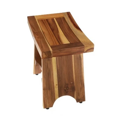 18" Serenity ED961 Wide Teak Shower Bench with Shelf - EcoDecors 7 18" Serenity ED961 Wide Teak Shower Bench with Shelf - EcoDecors - Image 5