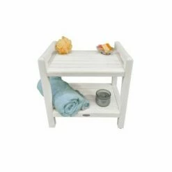 20" Eleganto ED1143 Wide Teak Wood Shower Bench with Handles - CoastalVogue -Ottomans Official Shop unnamed file 6539