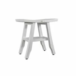 18" Satori ED1106 Wide Teak Shower Bench with Shelf - CoastalVogue -Ottomans Official Shop unnamed file 6544