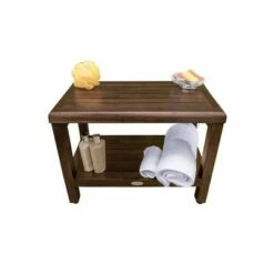 24" Eleganto DT115 Wide Teak Wood Shower Bench with Shelf - DecoTeak 22 24" Eleganto DT115 Wide Teak Wood Shower Bench with Shelf - DecoTeak -Ottomans Official Shop unnamed file 6561