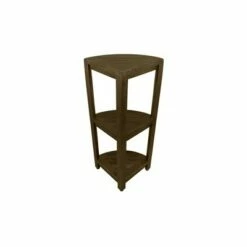 32" SnazzyCorner Tall Teak Shower Shelf Dark Brown - DecoTeak -Ottomans Official Shop unnamed file 6565