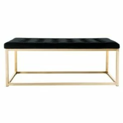 Reynolds Bench - Safavieh Tan / Black -Ottomans Official Shop unnamed file 657