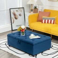 Costway Folding Ottoman Sleeper Bed with Mattress Convertible Guest Bed Pink -Ottomans Official Shop unnamed file 6641