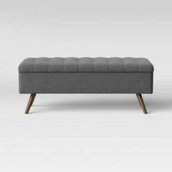 Arthur Tufted Storage Bench - Project 62™ Gray -Ottomans Official Shop unnamed file 6670