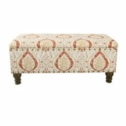 Large Storage Bench with Nailhead - HomePop Tan -Ottomans Official Shop unnamed file 6683