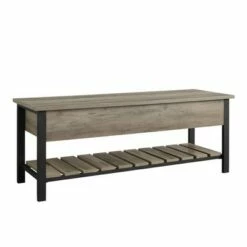 48" Open Top Storage Bench with Shoe Shelf - Saracina Home Dark Walnut 17 48" Open Top Storage Bench with Shoe Shelf - Saracina Home Dark Walnut -Ottomans Official Shop unnamed file 6697