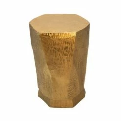 Metal Face Stool Gold - Sagebrook Home -Ottomans Official Shop unnamed file 67