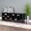 60" Shoe Cubby Bench - Prepac Gray -Ottomans Official Shop unnamed file 6728