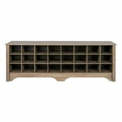 60" Shoe Cubby Bench - Prepac Gray -Ottomans Official Shop unnamed file 6735