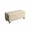 Ainsley Button Tufted Storage Bench - HomePop Charcoal Gray -Ottomans Official Shop unnamed file 6751