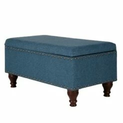 Large Rectangle Storage Bench with Nailhead Trim - HomePop -Ottomans Official Shop unnamed file 6767