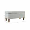 Large Textured Storage Bench - HomePop Ash Gray -Ottomans Official Shop unnamed file 6792