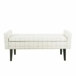 Fulton Storage Bench - Homepop Faux Leather -Ottomans Official Shop unnamed file 6862