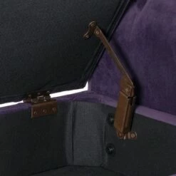 HomePop Velvet Tufted Storage Settee Bench Blue -Ottomans Official Shop unnamed file 6875