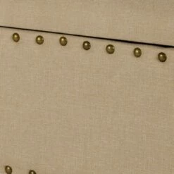 Wooden Storage Bench with Nail Head Trim - Benzara Beige/brown -Ottomans Official Shop unnamed file 6898