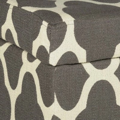 Drake Large Decorative Storage Bench – HomePop Geo Green 13 Drake Large Decorative Storage Bench – HomePop Geo Green - Image 11