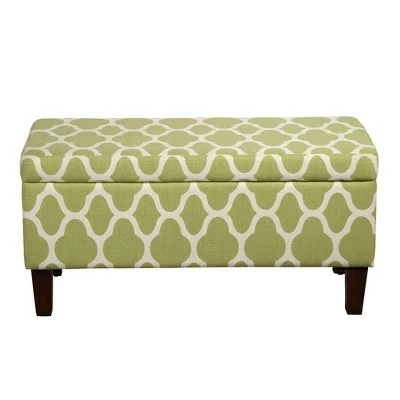 Drake Large Decorative Storage Bench – HomePop Geo Green 20 Drake Large Decorative Storage Bench – HomePop Geo Green - Image 18