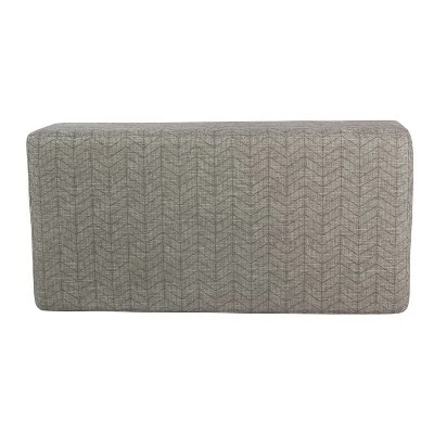 Mid Century Storage Bench Textured Gray - HomePop 4 Mid Century Storage Bench Textured Gray - HomePop - Image 2