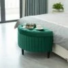 Fabulaxe Half Moon Modern Velvet Tufted Storage Ottoman Bench, Green Product Name -Ottomans Official Shop unnamed file 7044
