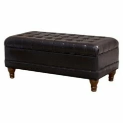 Deluxe Tufted Storage Bench Espresso - HomePop 13 Deluxe Tufted Storage Bench Espresso - HomePop -Ottomans Official Shop unnamed file 7056