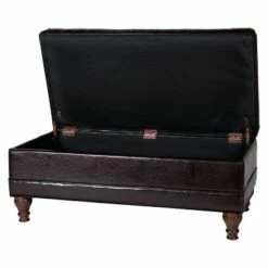 Deluxe Tufted Storage Bench Espresso - HomePop 16 Deluxe Tufted Storage Bench Espresso - HomePop -Ottomans Official Shop unnamed file 7059