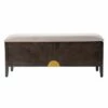 48.25" Latheg Storage Bench Light Brown/Gray - Aiden Lane