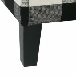 Large Decorative Storage Bench Black Plaid - HomePop -Ottomans Official Shop unnamed file 7112