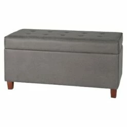 Storage Bench Gray - HomePop