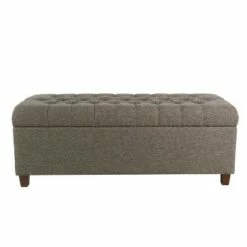 Homepop 48" Macalester Tufted Storage Bench Brown Faux Leather 20 Homepop 48" Macalester Tufted Storage Bench Brown Faux Leather -Ottomans Official Shop unnamed file 7145