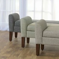 Tara Storage Bench Settee Gray - HomePop -Ottomans Official Shop unnamed file 7154