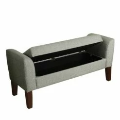 Tara Storage Bench Settee Gray - HomePop -Ottomans Official Shop unnamed file 7156
