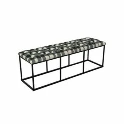 Draper Bench with Button Tufting - Homepop Black -Ottomans Official Shop unnamed file 716