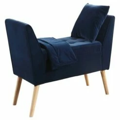 27" Storage Bench with Pillow and Blanket - Ore International Red -Ottomans Official Shop unnamed file 7162