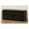 Mason Modern And Contemporary Wood 2 Drawer Shoe Storage Bench Dark Brown - Baxton Studio -Ottomans Official Shop unnamed file 7164