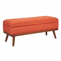 Katheryn Storage Bench - OSP Home Furnishings Tangerine -Ottomans Official Shop unnamed file 7181