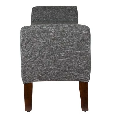 Tara Storage Bench Settee Heathered Gray - HomePop 5 Tara Storage Bench Settee Heathered Gray - HomePop - Image 3