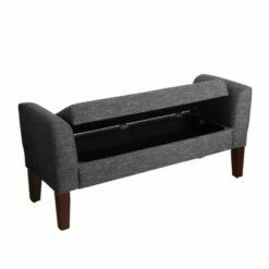 Tara Storage Bench Settee Heathered Gray - HomePop 20 Tara Storage Bench Settee Heathered Gray - HomePop -Ottomans Official Shop unnamed file 7211