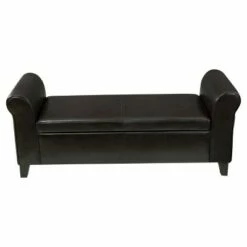 Hayes Faux Leather Armed Storage Ottoman Bench - Christopher Knight Home Brown 14 Hayes Faux Leather Armed Storage Ottoman Bench - Christopher Knight Home Brown -Ottomans Official Shop unnamed file 7239