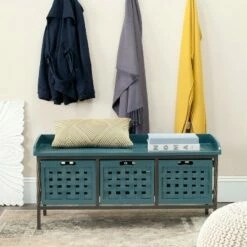 Issac Storage Bench - Safavieh Ash