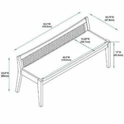 Bessie Bench Natural - Powell Company -Ottomans Official Shop unnamed file 733