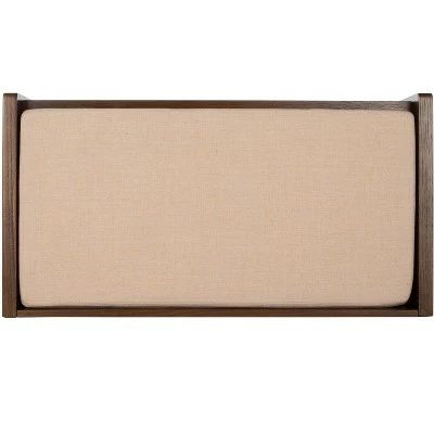 Percy Storage Bench - Walnut/Beige - Safavieh 8 Percy Storage Bench - Walnut/Beige - Safavieh - Image 6
