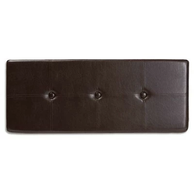 Rance Faux Leather Upholstered and Metal Shoe Storage Bench Dark Brown/Black - Baxton Studio 6 Rance Faux Leather Upholstered and Metal Shoe Storage Bench Dark Brown/Black - Baxton Studio - Image 4