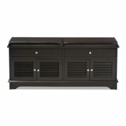 Leo Modern And Contemporary Wood 2 Drawer Shoe Storage Bench Dark Brown - Baxton Studio 13 Leo Modern And Contemporary Wood 2 Drawer Shoe Storage Bench Dark Brown - Baxton Studio -Ottomans Official Shop unnamed file 7496
