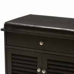 Leo Modern And Contemporary Wood 2 Drawer Shoe Storage Bench Dark Brown - Baxton Studio 15 Leo Modern And Contemporary Wood 2 Drawer Shoe Storage Bench Dark Brown - Baxton Studio -Ottomans Official Shop unnamed file 7498