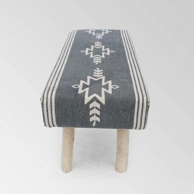 Laveta Boho Rectangular Bench - Christopher Knight Home Brown 4 Laveta Boho Rectangular Bench - Christopher Knight Home Brown - Image 2