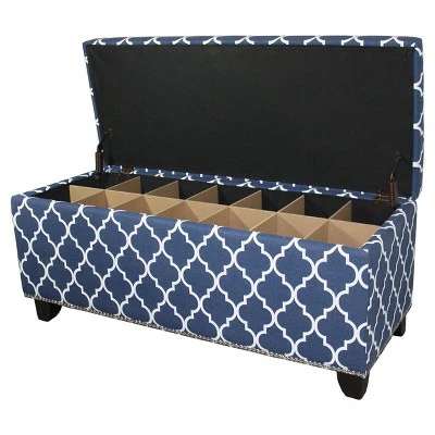 Storage Bench 18" - Blue - Ore International 3 Storage Bench 18" - Blue - Ore International