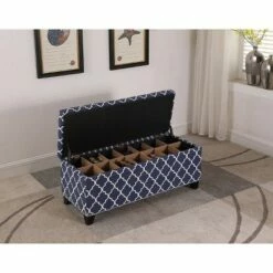 Storage Bench 18" - Blue - Ore International 7 Storage Bench 18" - Blue - Ore International -Ottomans Official Shop unnamed file 7558